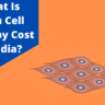What Is Stem Cell Therapy Cost In India?
