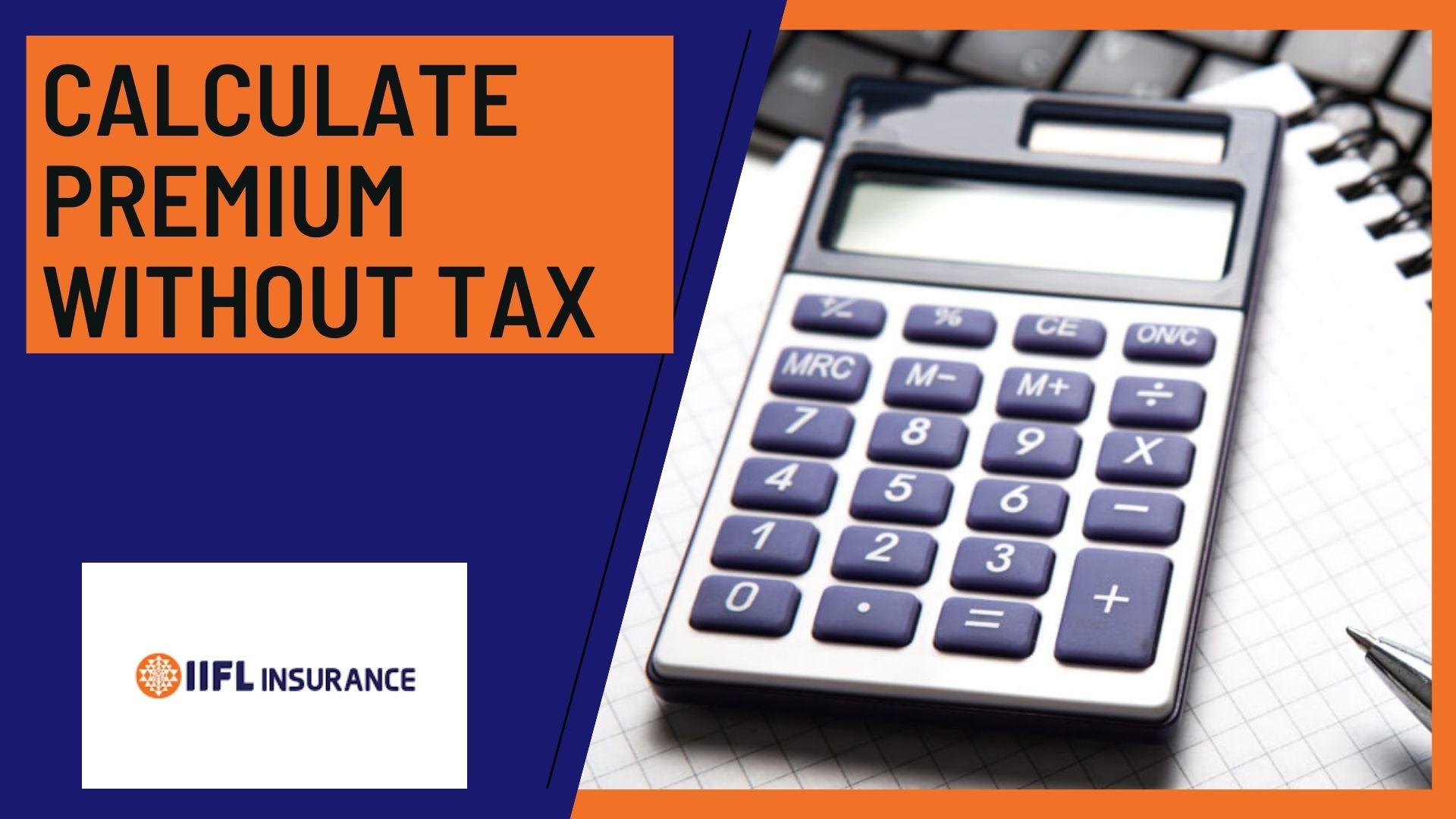 calculate premium without tax